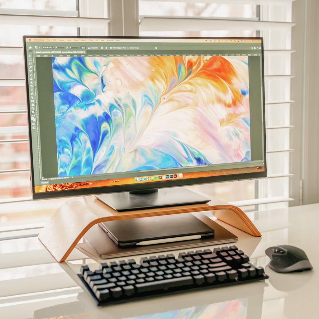 simple-home-office-layout-raised-monitor-stand